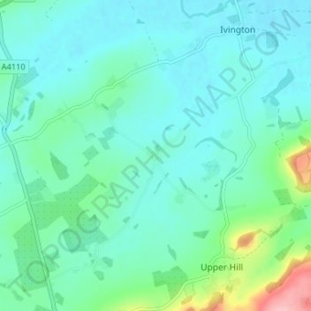 Mapa topográfico Aulden, altitud, relieve