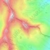 Mapa topográfico Pointe de Lancebranlette, altitud, relieve