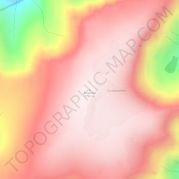 Mapa topográfico Stiganosi, altitud, relieve