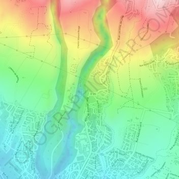 Mapa topográfico Roche Maigre, altitud, relieve