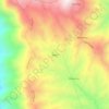 Mapa topográfico Yagui, altitud, relieve