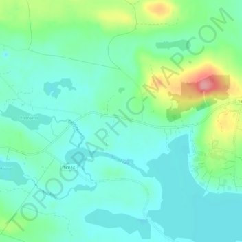 Mapa topográfico Suininki, altitud, relieve