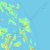 Mapa topográfico Samar, altitud, relieve