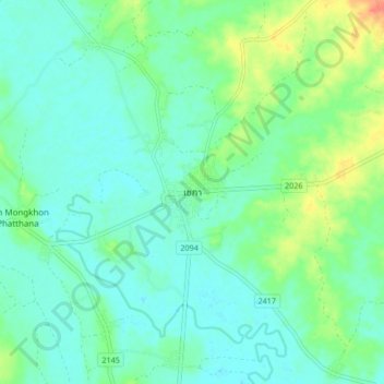 Mapa topográfico Seka, altitud, relieve