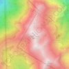 Mapa topográfico Cerro López, altitud, relieve