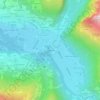 Mapa topográfico Les Beules, altitud, relieve