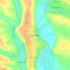 Mapa topográfico Rakovets, altitud, relieve