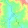 Mapa topográfico Kuya, altitud, relieve