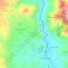 Mapa topográfico Zalapa Las Lagunas, altitud, relieve