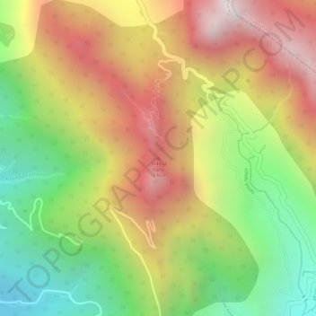 Mapa topográfico Illikkal Kallu, altitud, relieve