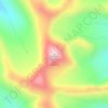 Mapa topográfico Mount Thompson-Seton, altitud, relieve