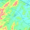 Mapa topográfico Jinji, altitud, relieve
