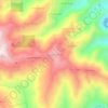 Mapa topográfico Taguemount Azouz, altitud, relieve