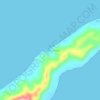Mapa topográfico Adodo Fordata, altitud, relieve