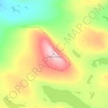 Mapa topográfico Loassonibba, altitud, relieve