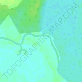 Mapa topográfico Puerto Cupalén, altitud, relieve