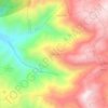 Mapa topográfico Immoula, altitud, relieve