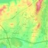 Mapa topográfico Vista Hills, altitud, relieve