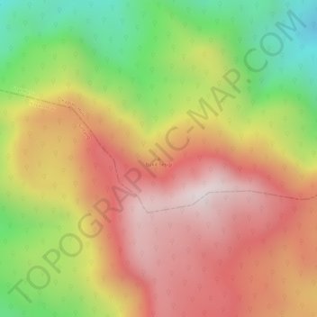 Mapa topográfico Bukit Serigi, altitud, relieve