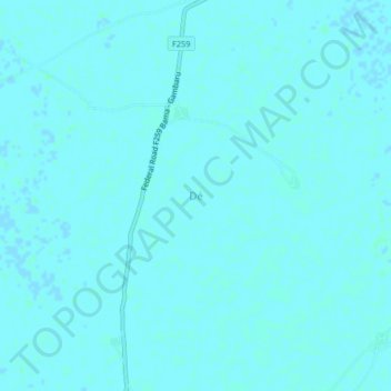 Mapa topográfico Dé, altitud, relieve