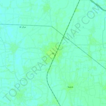 Mapa topográfico Tala, altitud, relieve