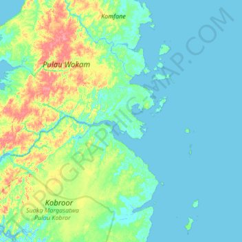 Mapa topográfico Sewer, altitud, relieve
