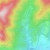 Mapa topográfico Las Dehesas, altitud, relieve