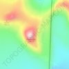 Mapa topográfico Suliskongen, altitud, relieve