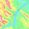 Mapa topográfico Penacova, altitud, relieve
