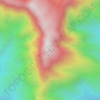 Mapa topográfico Mount Silay, altitud, relieve