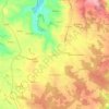 Mapa topográfico Gelle, altitud, relieve