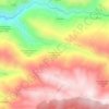 Mapa topográfico Contrada Orsara 87050 Marzi (CS), altitud, relieve