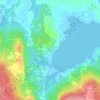 Mapa topográfico Čižići, altitud, relieve