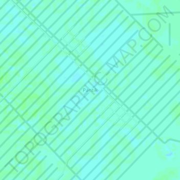 Mapa topográfico Pantik, altitud, relieve