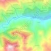 Mapa topográfico Boudjouada, altitud, relieve