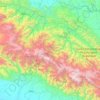 Mapa topográfico Distrik Kona, altitud, relieve