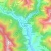Mapa topográfico Barot, altitud, relieve