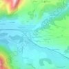 Mapa topográfico Les Gaudis, altitud, relieve