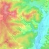 Mapa topográfico Soulage, altitud, relieve