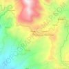 Mapa topográfico Gandew, altitud, relieve