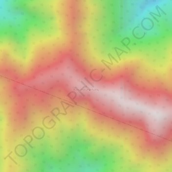Mapa topográfico Buttu Pokahpinjang, altitud, relieve