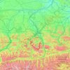 Mapa topográfico Berchtesgadener Land, altitud, relieve