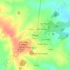 Mapa topográfico Poconé, altitud, relieve