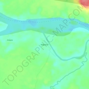 Mapa topográfico Mapalca, altitud, relieve