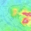 Mapa topográfico A63, altitud, relieve