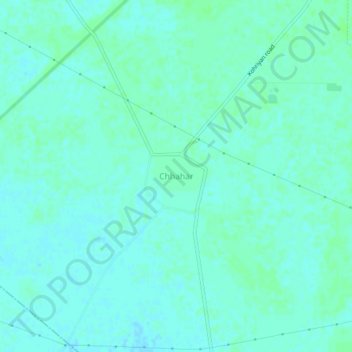 Mapa topográfico Chhahar, altitud, relieve