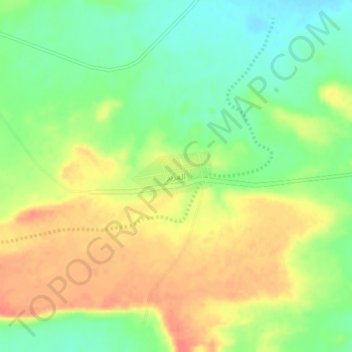 Mapa topográfico Al Ghuzayz, altitud, relieve