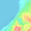 Mapa topográfico Matutinao, altitud, relieve