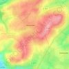 Mapa topográfico Le Damet, altitud, relieve