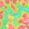 Mapa topográfico Blumenau, altitud, relieve